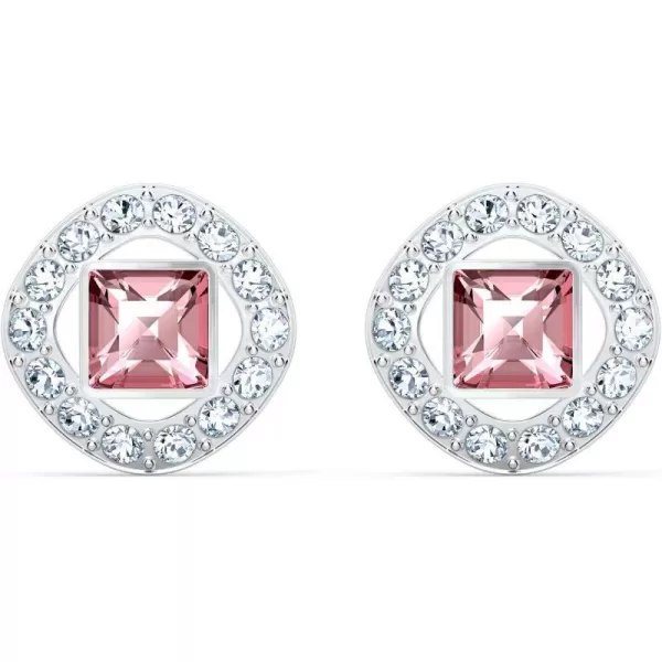 SWAROVSKI Angelic Square Collection EarringsPink