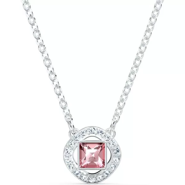 SWAROVSKI Angelic Square Collection NecklacePink