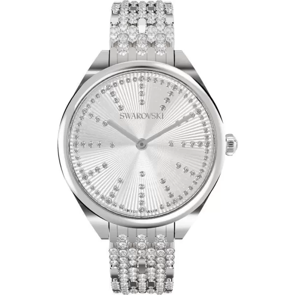 SWAROVSKI Attract Crystal Watch Collection Metal BraceletSilver Tone Finish