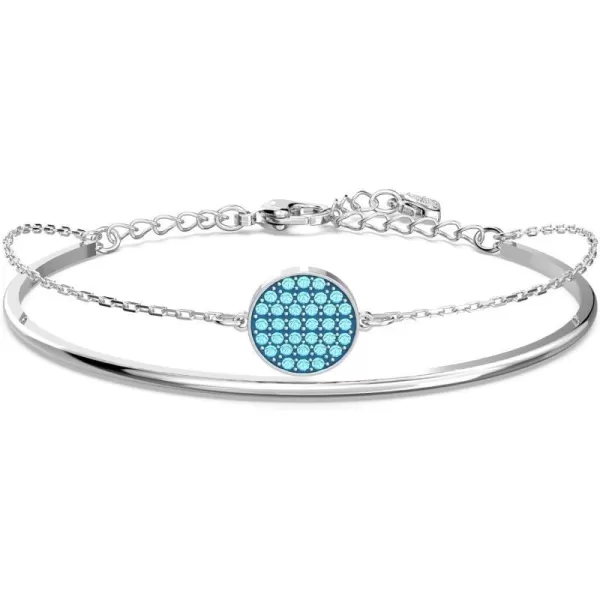 Bangle Bracelet - Blue Crystals