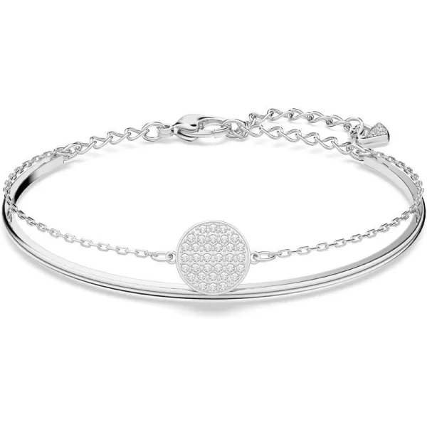 Bangle Bracelet -Rhodium Tone Finish