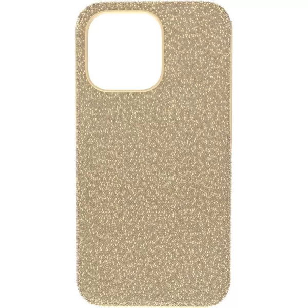 SWAROVSKI High Phone Case for iPhone 14 with Green Crystals in Ombre Effect Part of The High CollectioniPhone 13 Pro Gold Tone Crystals