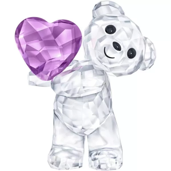 SWAROVSKI Kris Bears Peppermint Candy Figurine 2021 Annual Edition Clear Crystal with Red and Green Accents Part of The Kris Bears CollectionTake My Heart