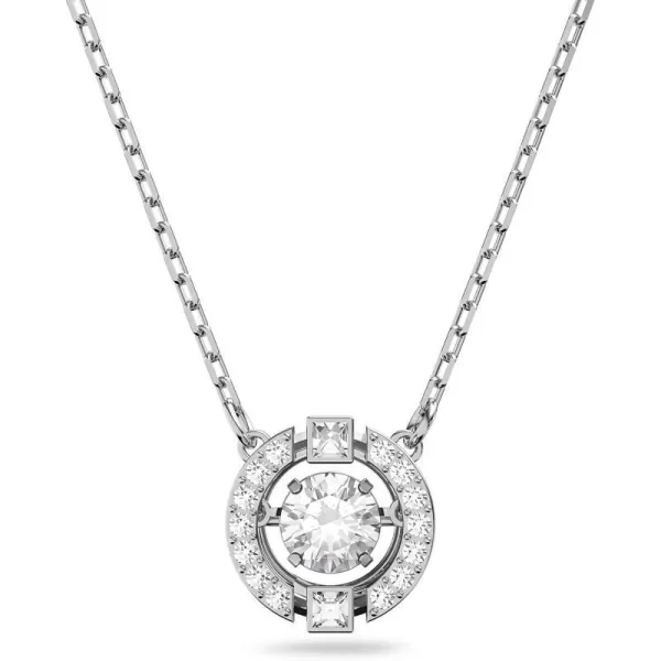 Round Necklace - Clear Crystals