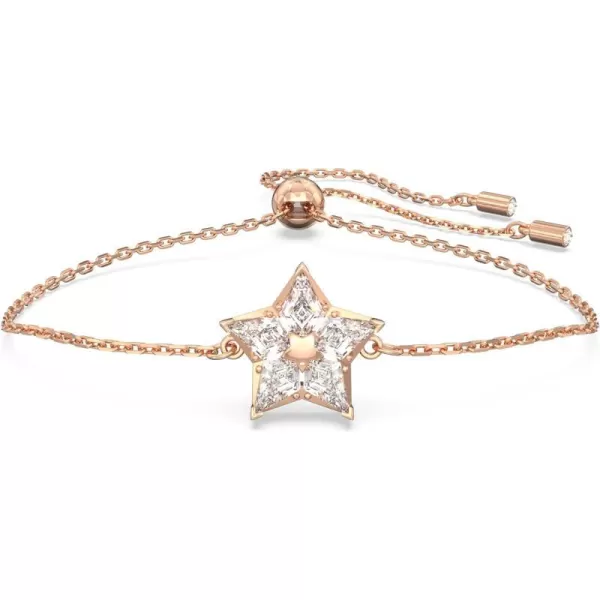 SWAROVSKI Stella Necklace Earrings and Bracelet Crystal Jewelry Collection Kite Cut Crystals Rose Gold Tone FinishBracelet