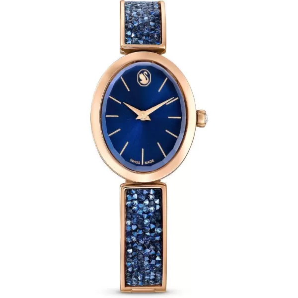 SWAROVSKI Swarovksi Crystal Rock Oval Watch Swiss MadeBlue Crystal Rock