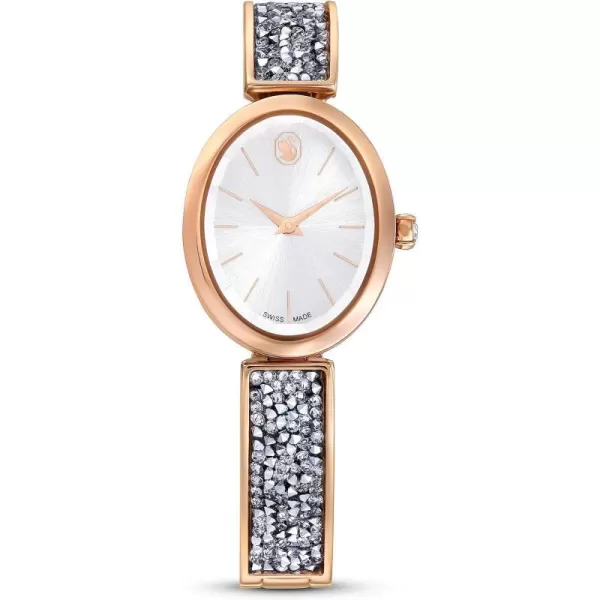 SWAROVSKI Swarovksi Crystal Rock Oval Watch Swiss MadeSilver Crystal Rock