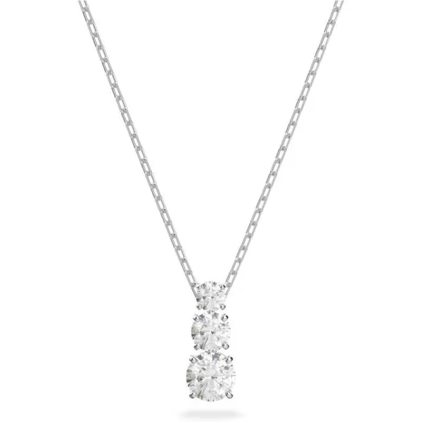 Swarovski Attract Trilogy Crystal Necklace and Earrings Jewelry CollectionPendant Necklace