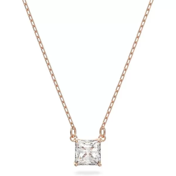 Swarovski Constella Crystal Pendant Necklace CollectionRose GoldTone with Clear Crystals