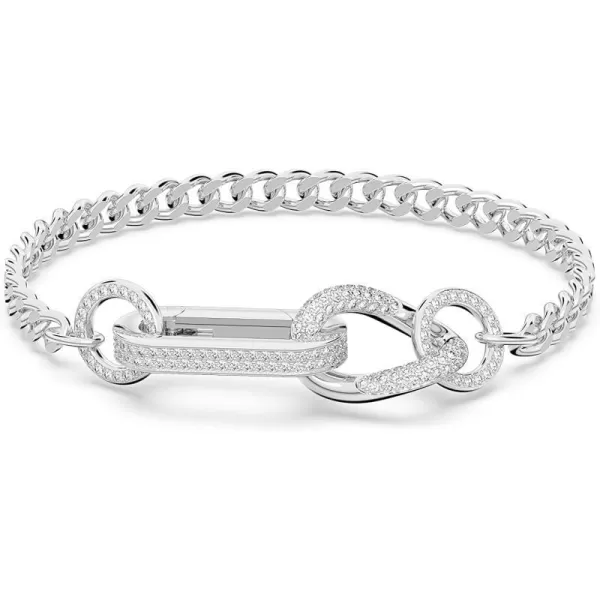 Swarovski Dextera Bracelet with White Crystal Pav on a Rhodium Plated SettingLarge