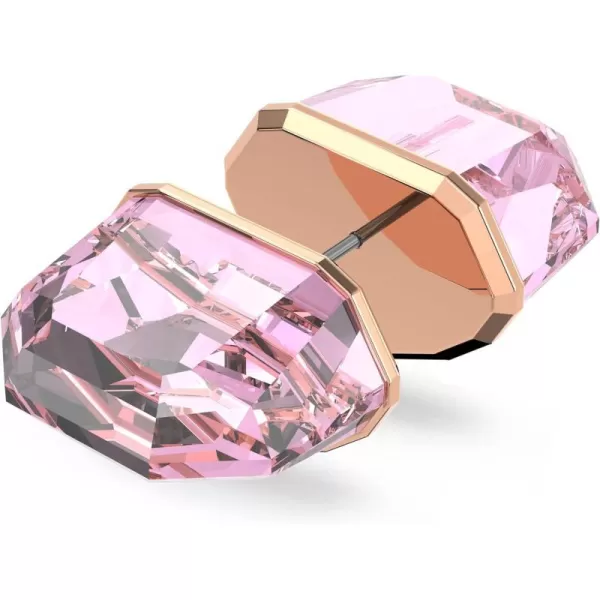 Swarovski Lucent Crystal Earring Jewelry CollectionPink Double Sided Stud Rose Gold Tone