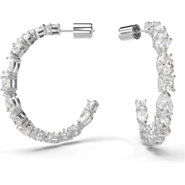 Swarovski Mesmera Crystal Bracelet CollectionNEW Silver Tone Hoop Earrings