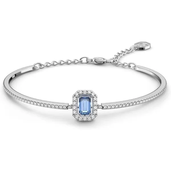 Bangle Bracelet - Blue Crystal