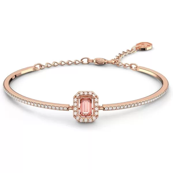 Bangle Bracelet - Pink Crystal