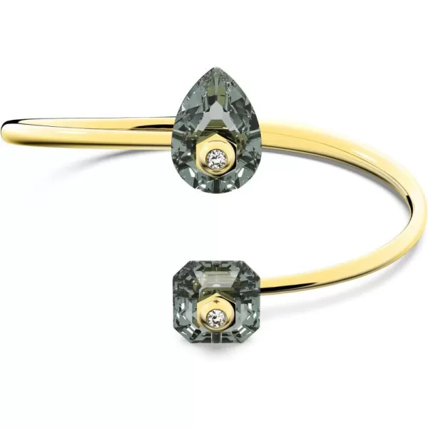 Swarovski Numina Bracelet Jewelry Collection Gold Tone Finish Green Crystals Clear CrystalsMedium