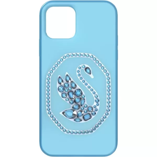 Swarovski Signum Smartphone Case for iPhone 13 Pink with Swarovski Swan Motif and Pink Swarovski Crystals Part of the Swarovski Signum CollectioniPhone 1212 Pro Blue Crystals