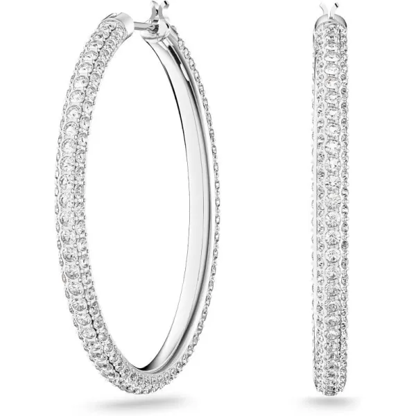 Hoop Earrings - Rhodium Tone