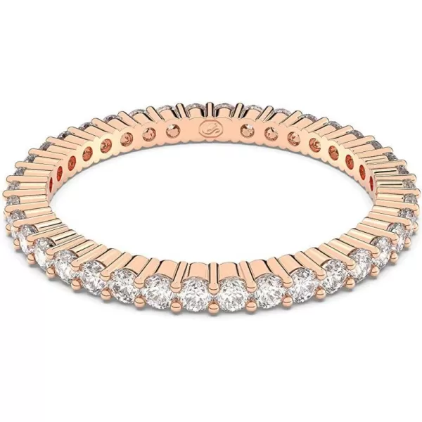 Swarovski Vittore Crystal Ring Jewelry CollectionRose Gold Tone Finish US 8 EU 58