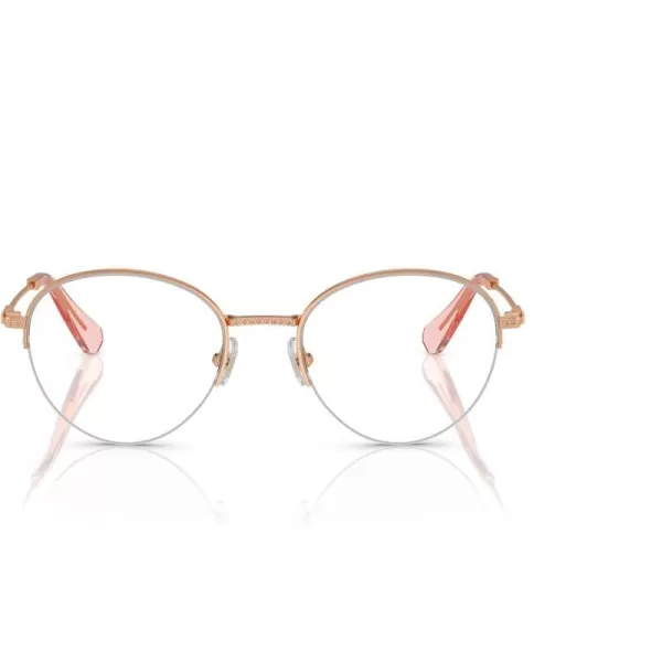 Swarovski Womens Sk1004 Round Prescription Eyewear FramesRose GoldDemo Lens