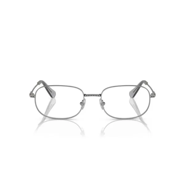 Swarovski Womens Sk1005 Rectangular Prescription Eyewear FramesGunmetalDemo Lens