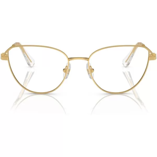 Swarovski Womens Sk1007 Cat Eye Prescription Eyewear FramesGoldDemo Lens