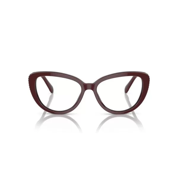 Swarovski Womens Sk2014 Cat Eye Prescription Eyewear FramesBurgundyDemo Lens