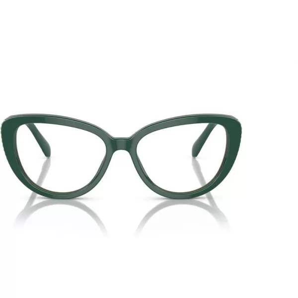 Swarovski Womens Sk2014 Cat Eye Prescription Eyewear FramesGreenDemo Lens