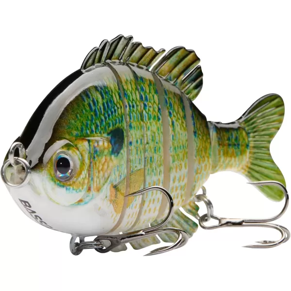 BASSDASH SwimPanfish Multi Jointed Panfish Bluegill Swimbaits Hard Topwater Bass Lures Fishing Lure Crank Saltwater 35in085ozPack of 4NGBP