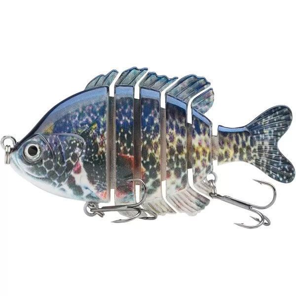 BASSDASH SwimPanfish Multi Jointed Panfish Bluegill Swimbaits Hard Topwater Bass Lures Fishing Lure Crank Saltwater 35in085ozPack of 4NGPO