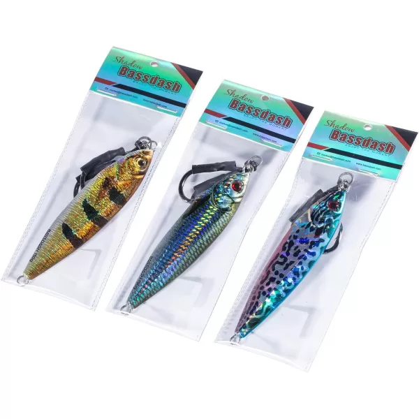 Bassdash Shadow Vertical Jigs Slow Jigging Lures Jerkbaits 100150200 Grams for Saltwater Freshwater Fishing