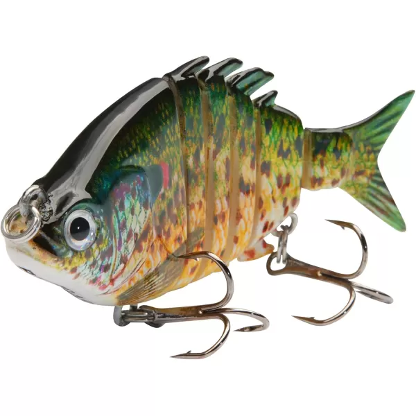 Bassdash SwimPanfish 25034oz Hard Bluegill Swimbaits Multi Jointed Topwater Trout Bass Fishing Crank LurePack of 4BGSP