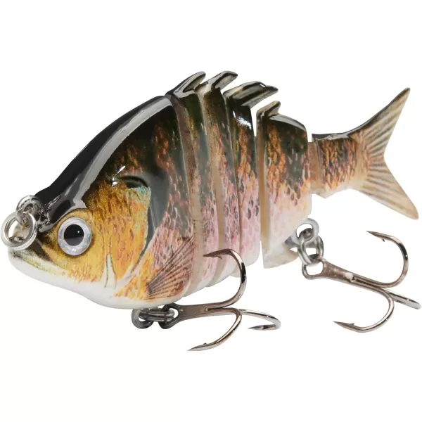 Bassdash SwimPanfish 25034oz Hard Bluegill Swimbaits Multi Jointed Topwater Trout Bass Fishing Crank LurePack of 4BGSP