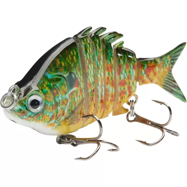 Bassdash SwimPanfish 25034oz Hard Bluegill Swimbaits Multi Jointed Topwater Trout Bass Fishing Crank LurePack of 4BGSP