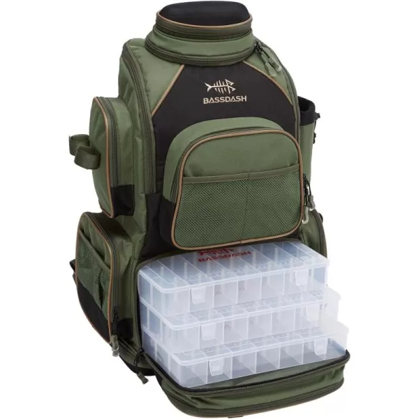 Green Backpack [3670] With 4 Trays