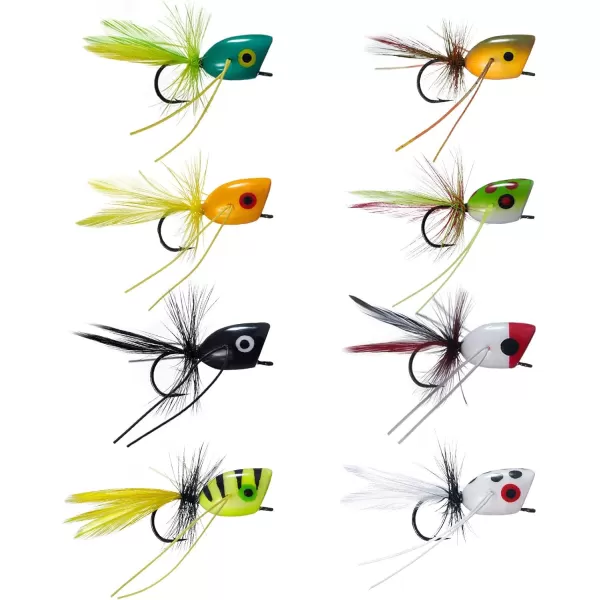 BASSDASH Popper Flies for Fly Fishing Bass Panfish Perch Topwater Fishing Lures2