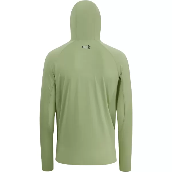 BASSDASH UPF 50 Mens Long Sleeve Fishing Shirt with Mask UV Neck Gaiter HoodieLint