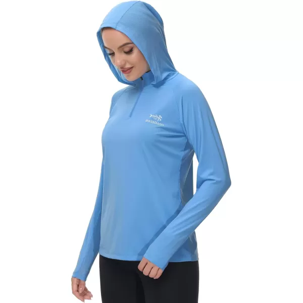 BASSDASH Womens UPF 50 Performance Hoodie Long Sleeve UV Fishing Hiking ShirtCarolina