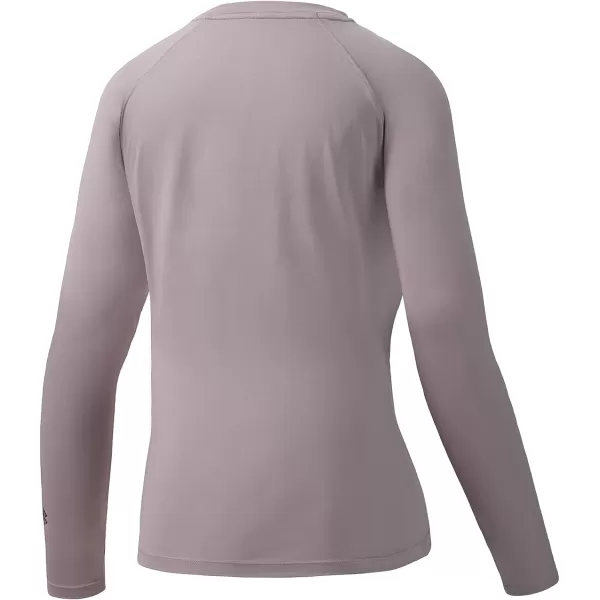 BASSDASH Womens UPF 50 UV Sun Protection TShirt Long Sleeve Fishing Hiking Performance ShirtsBurnished Lilac