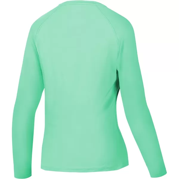 BASSDASH Womens UPF 50 UV Sun Protection TShirt Long Sleeve Fishing Hiking Performance ShirtsMint