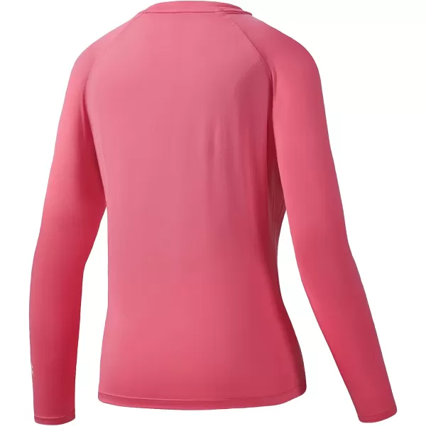 BASSDASH Womens UPF 50 UV Sun Protection TShirt Long Sleeve Fishing Hiking Performance ShirtsPink