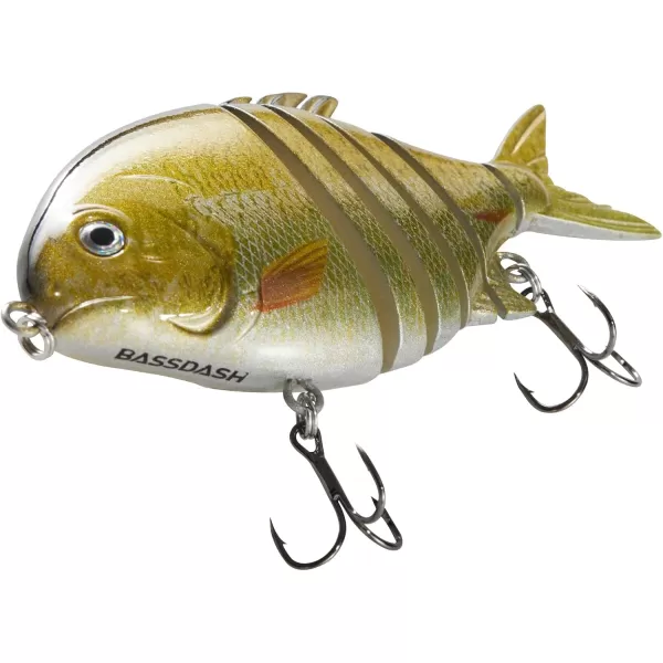 Bassdash SwimPomfret Hard Swimbaits with Builtin Steel Balls 39in 13oz Casting Panfish Bluegill Fishing Lure for Bass Walleye Pike FishingGold