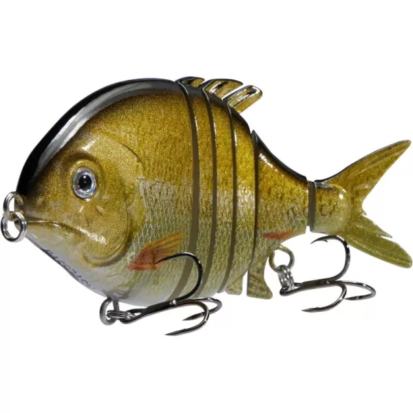 Bassdash SwimPomfret Hard Swimbaits with Builtin Steel Balls 39in 13oz Casting Panfish Bluegill Fishing Lure for Bass Walleye Pike FishingGold