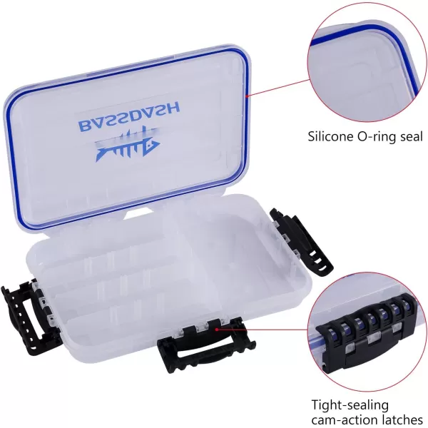 BASSDASH 3600 3670 3700 Tackle Storage Waterproof Utility Tackle Boxes Fishing Lure Tray with Adjustable dividersWaterproof 3600 1063 x 709 x 189