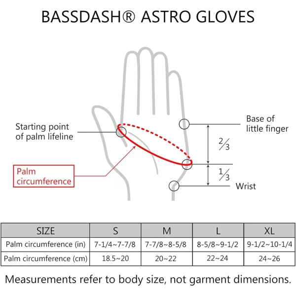 BASSDASH Astro Fishing Gloves Mens Womens Fingerless Gloves for Game Fishing Kayaking Paddling Sailing MTBAbstraction