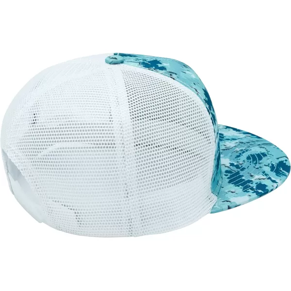 BASSDASH Flat Brim Trucker Cap Adjustable Snapback Hat Mesh Back for Men WomenOcean Digital Camo