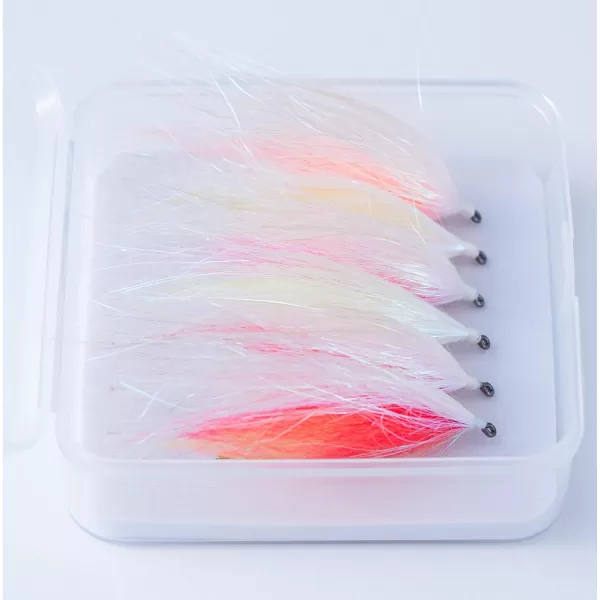 BASSDASH Fly Fishing Wet Flies Streamers Nuke Eggs for Trout Steelhead Salmon Fishing Fly Lure Kit with Box6pcs Flash Candy Streamer Egg Flies