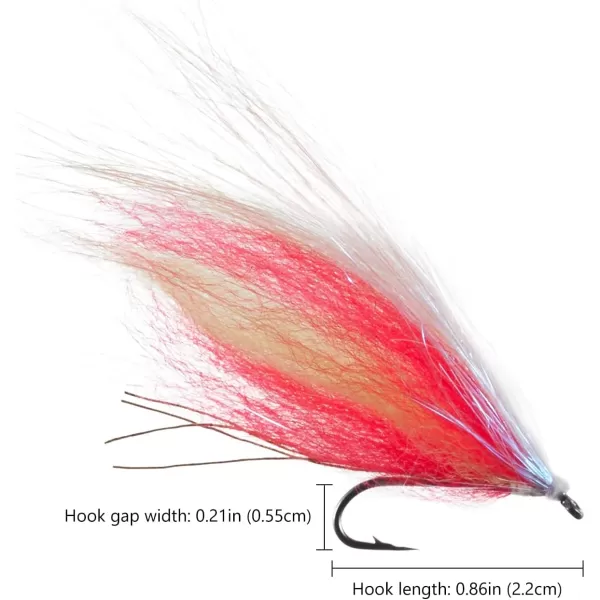 BASSDASH Fly Fishing Wet Flies Streamers Nuke Eggs for Trout Steelhead Salmon Fishing Fly Lure Kit with Box6pcs Flash Candy Streamer Egg Flies