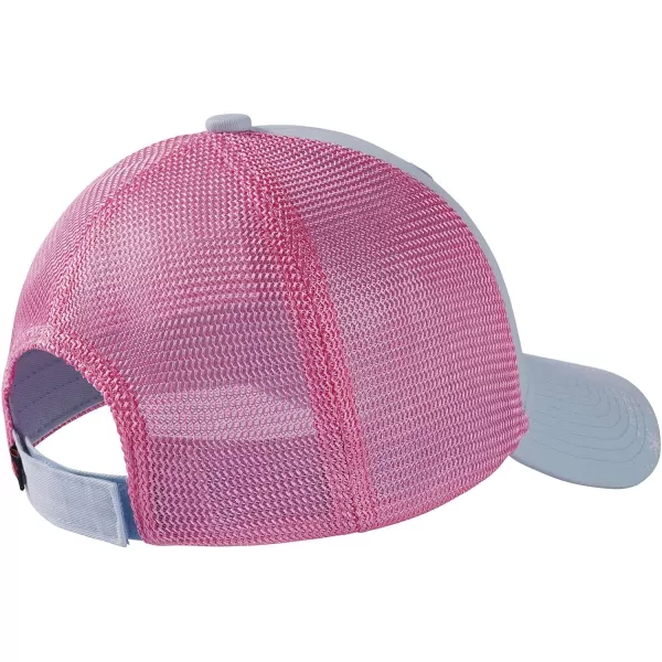 BASSDASH Kids Youth Fishing Sun Hat Mesh Back Adjustable Baseball Trucker Cap for Boys Girls ToddlerIce BluePink