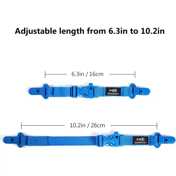 BASSDASH Kids Youth Sternum Strap Adjustable Chest Strap for Backpack with Buckle 2PackBlue