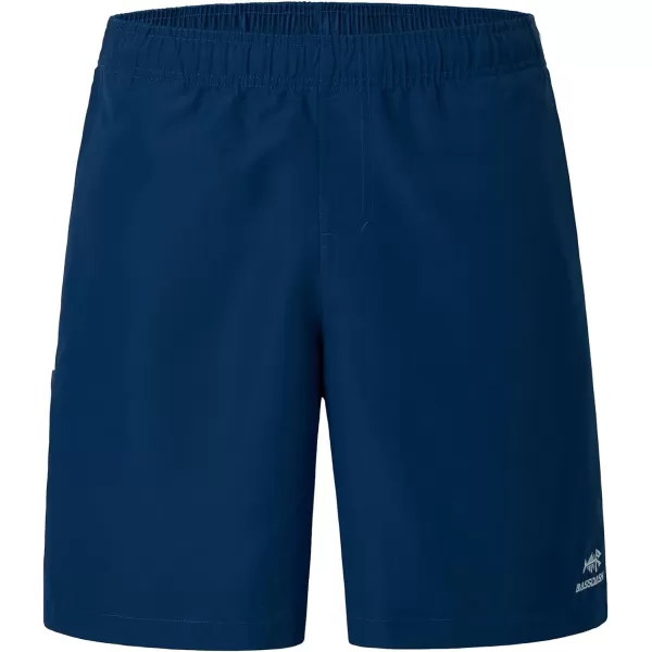 BASSDASH Mens 8Fishing Water Shorts Quick Dry UPF 50 Lightweight Cargo Hiking Kayaking Casual BottomDark Blue